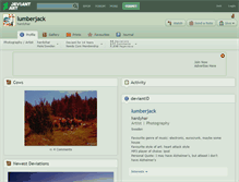 Tablet Screenshot of lumberjack.deviantart.com