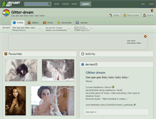 Tablet Screenshot of glitter-dream.deviantart.com