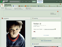 Tablet Screenshot of dollicandy.deviantart.com