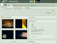 Tablet Screenshot of cula.deviantart.com