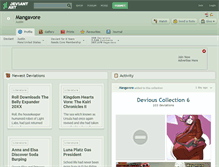 Tablet Screenshot of mangavore.deviantart.com
