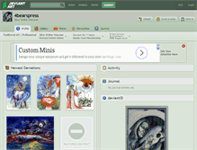 Tablet Screenshot of 4bearspress.deviantart.com