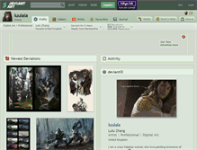 Tablet Screenshot of luulala.deviantart.com