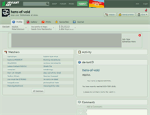 Tablet Screenshot of hero-of-void.deviantart.com