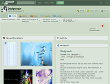 Tablet Screenshot of designerzin.deviantart.com