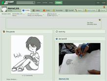 Tablet Screenshot of memelink.deviantart.com