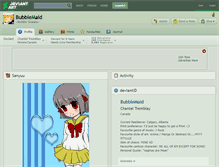 Tablet Screenshot of bubblemaid.deviantart.com