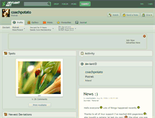 Tablet Screenshot of coachpotato.deviantart.com