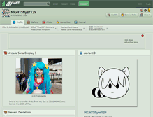 Tablet Screenshot of nightsflyer129.deviantart.com