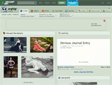Tablet Screenshot of angltigr.deviantart.com