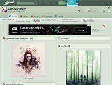 Tablet Screenshot of ajthedarksiren.deviantart.com