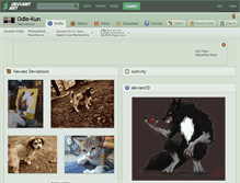 Tablet Screenshot of odie-kun.deviantart.com