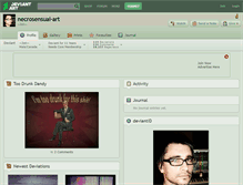 Tablet Screenshot of necrosensual-art.deviantart.com