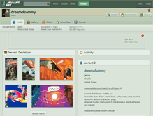 Tablet Screenshot of dreamofsammy.deviantart.com