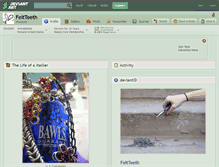Tablet Screenshot of feltteeth.deviantart.com