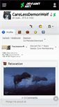 Mobile Screenshot of carelessdemonwolf.deviantart.com