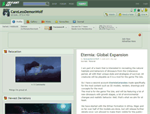Tablet Screenshot of carelessdemonwolf.deviantart.com