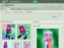Tablet Screenshot of cake-the-cat.deviantart.com