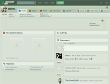 Tablet Screenshot of dainos.deviantart.com