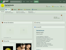 Tablet Screenshot of damiankeyte.deviantart.com