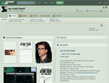 Tablet Screenshot of car-crash-heart.deviantart.com