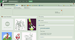 Desktop Screenshot of personalcomplaint.deviantart.com