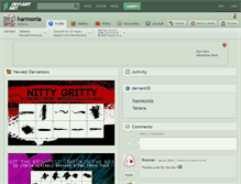 Tablet Screenshot of harmonia.deviantart.com