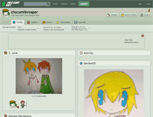 Tablet Screenshot of chocomilkreaper.deviantart.com