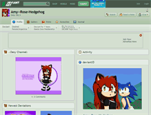 Tablet Screenshot of amy--rose-hedgehog.deviantart.com