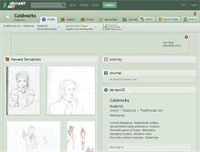 Tablet Screenshot of coldworks.deviantart.com