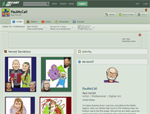 Tablet Screenshot of paulmccall.deviantart.com