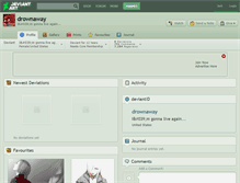 Tablet Screenshot of drownaway.deviantart.com