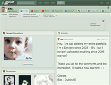 Tablet Screenshot of bito.deviantart.com