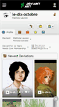 Mobile Screenshot of le-dix-octobre.deviantart.com