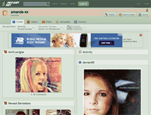 Tablet Screenshot of amanda-xx.deviantart.com