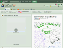 Tablet Screenshot of deadphoenx.deviantart.com
