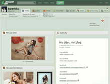 Tablet Screenshot of baraniska.deviantart.com