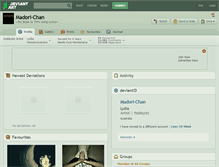 Tablet Screenshot of madori-chan.deviantart.com