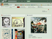 Tablet Screenshot of corbella.deviantart.com