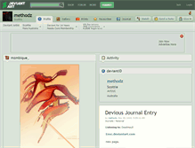 Tablet Screenshot of methodz.deviantart.com