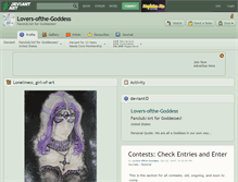 Tablet Screenshot of lovers-ofthe-goddess.deviantart.com
