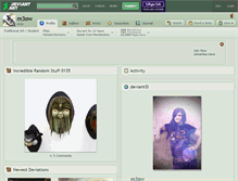 Tablet Screenshot of m3ow.deviantart.com