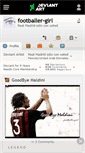 Mobile Screenshot of footballer-girl.deviantart.com