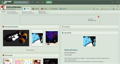 Desktop Screenshot of mistresspandora.deviantart.com