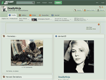 Tablet Screenshot of deadlyninja.deviantart.com