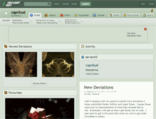 Tablet Screenshot of capnhud.deviantart.com