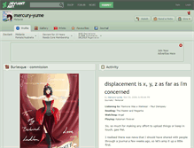Tablet Screenshot of mercury-yume.deviantart.com