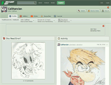 Tablet Screenshot of callihanclan.deviantart.com