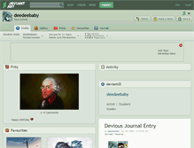 Tablet Screenshot of deedeebaby.deviantart.com