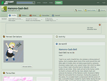Tablet Screenshot of mamono-gash-bell.deviantart.com
